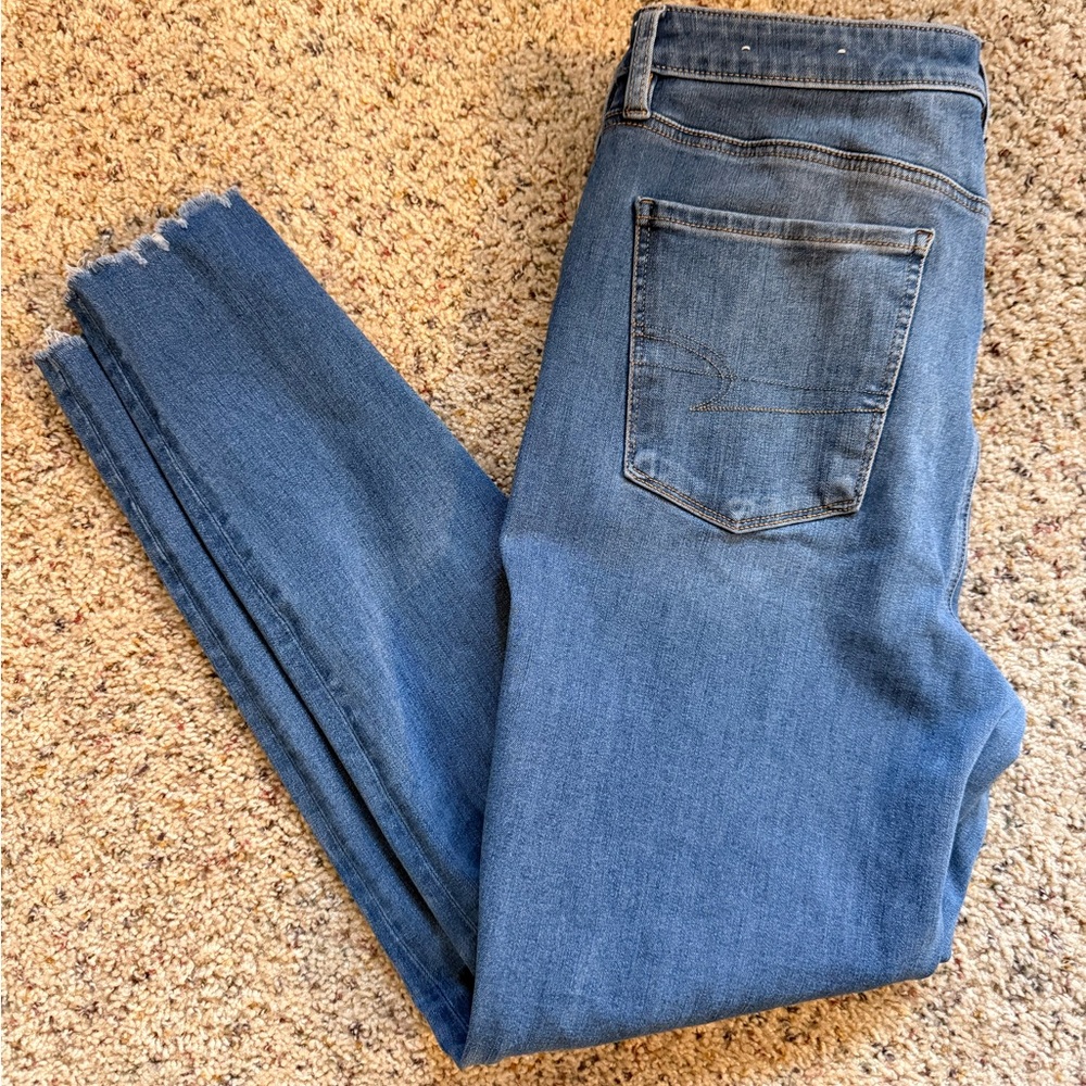 American Eagle Outfitters Blue Ankle Jeans